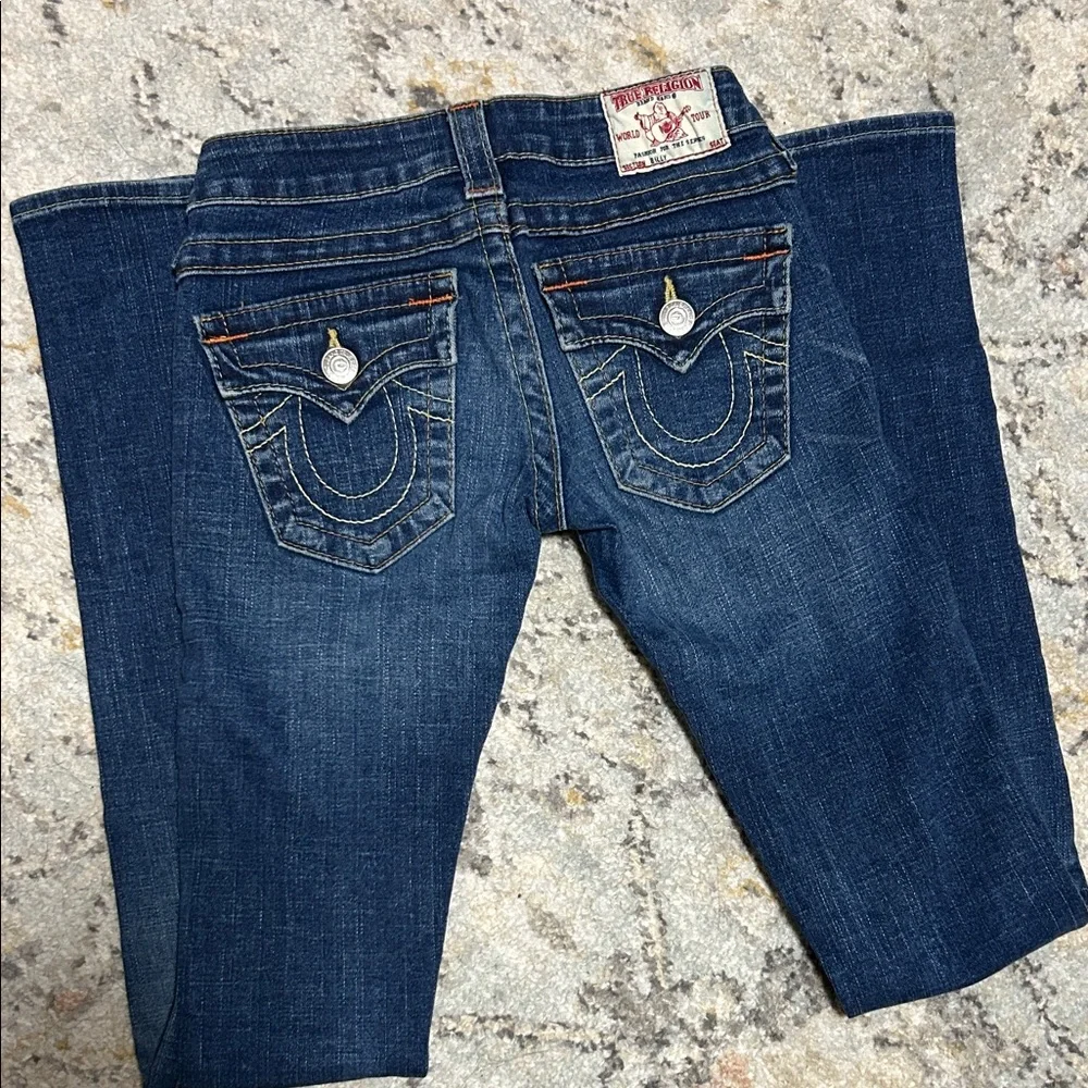 True Religion Women's Dark Blue Boot Cut Jeans - Picture 1 of 4